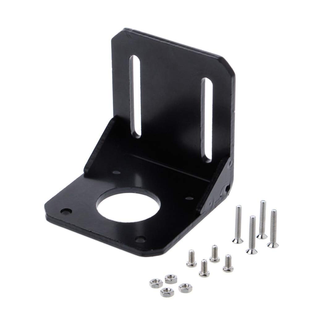 Sala-Deco - Mounting Bracket Holder For Nema 17 Stepper Motor 3D Printer Black 42mm Alloy Steel Motor & Accessories