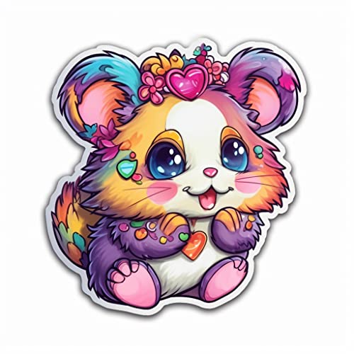Image of Yoonek Graphics Hamster Vinyl Decal Sticker for Car, Laptop, Tumbler, More. #005566
