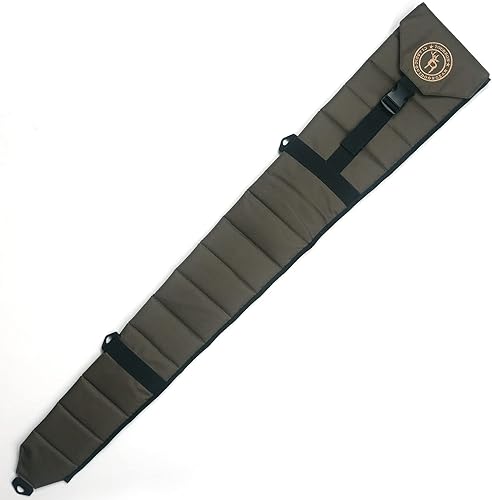 Miniatura 2 de TOURBON Funda plegable de nailon 600D para escopeta de 49 pulgadas, color verde con correa de hombro ajustable