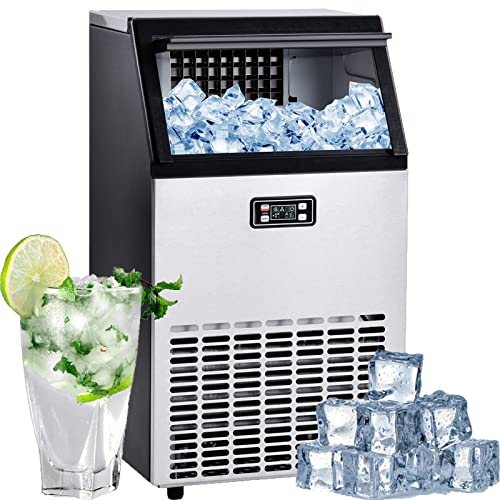 Fabricadora de hielo IIPOSAQQ 45 kg/24h con display LED miniatura 1