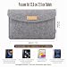 MoKo 9-11" Filz Tablet Hülle, Filz Tasche Kompatibel mit 11 inch iPad Pro M5, Air M3, A16 2025, iPad 10/9/8 10,2, Galaxy Tab A9+/S9 FE, Hellgrau