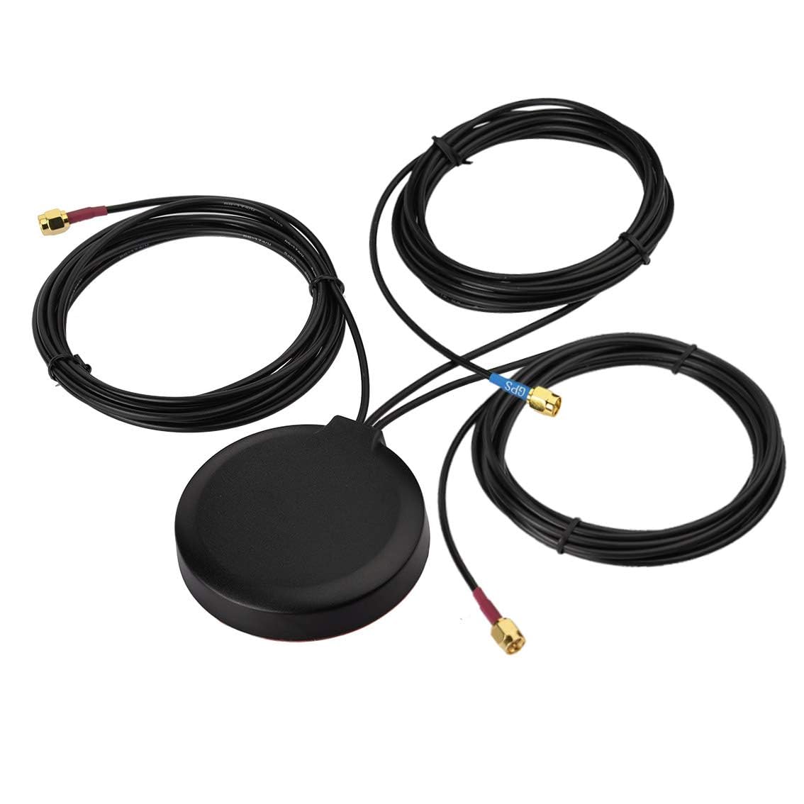 Bingfu Antena de 4G LTE MIMO Celular y GPS Soporte de Magnético Adhesivo para 4G LTE GPS Cradlepoint IBR900 IBR1700 Wireless Airlink MG90 MP70 Módem Puerta de Enlace Industrial Enrutador Móvil