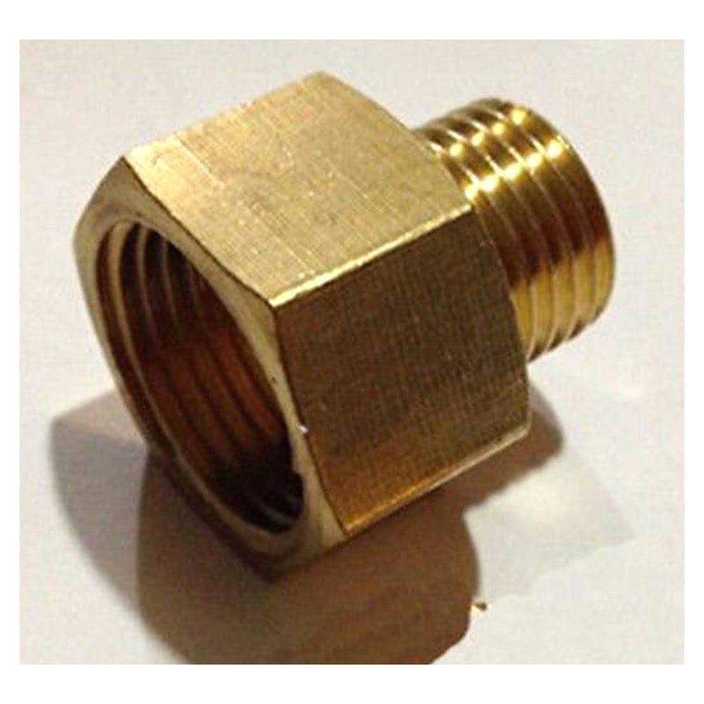 Brass Reducer Hex Head M12x1.5mm Female to 1/4