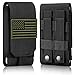 IronSeals Tactical MOLLE Cover Case, Large Heavy Duty Tatical Molle Loop Belt Pouch Cellphone Holster with Flag Patch for iPhone 11 Pro/X/8P/7P/XR, Samsung S10/S10e/Note8/9, Galaxy S9+/S8+