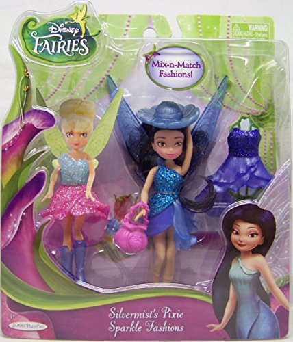Disney Fairies Silvermist's Pixie Sparkle Fashion Doll 4 1/2"