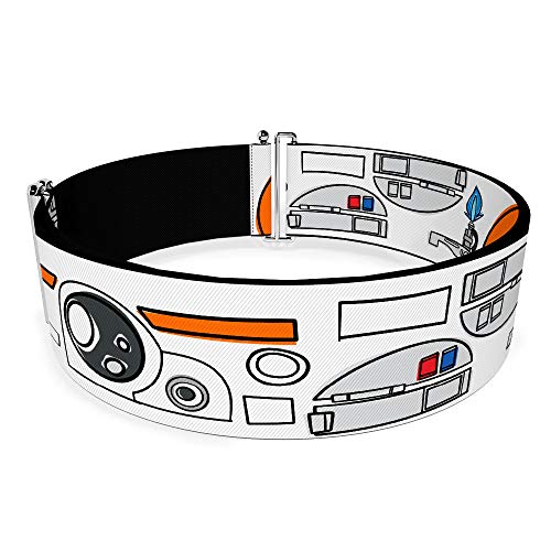 Buckle-Down Belt Women's Cinch Star Wars BB8 Parts Bounding White Black Orange Grays Available In Adjustable Sizes2