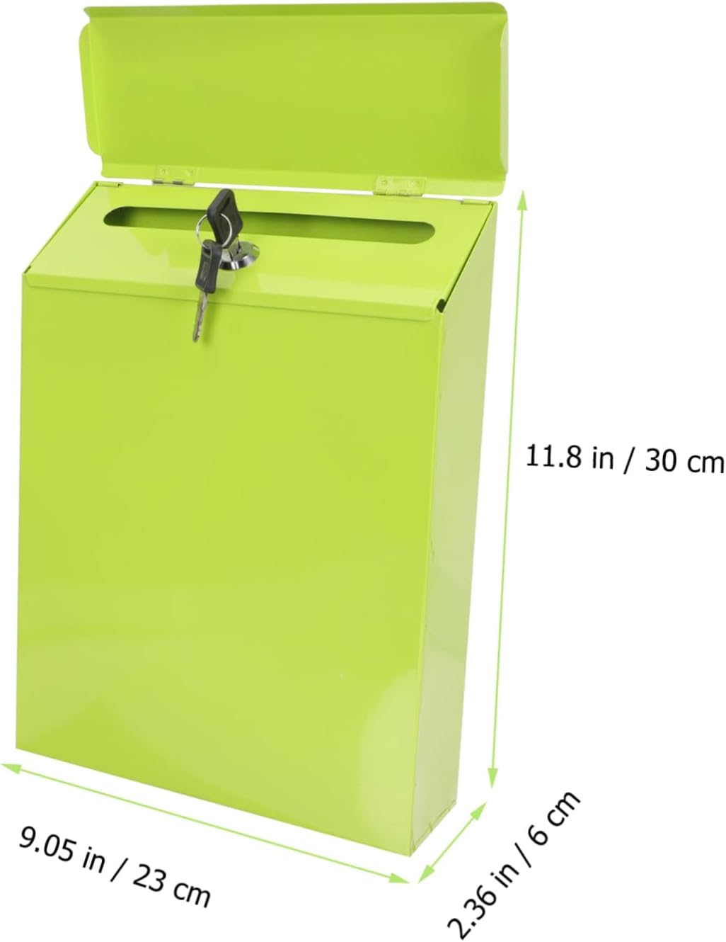 SHINEOFI Wall Mounted Mail Box Multi Function for Indoor and Outdoor Use Secure Letter Accessory with Lock Versatile Suggestion Box Simple Design for Home and Office
