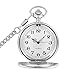 OIFMKC Pocket Watch 50pcs/lot Silver/Gold/Black/Bronze Polish Quartz Pocket Watch Jewelry Fashion Alloy FOB Watches,shilver
