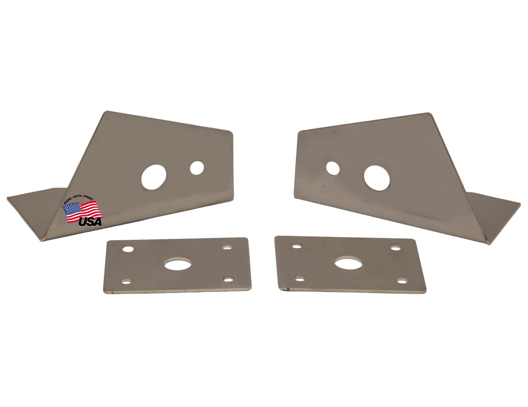 Buyers Products Bracket Kit by Buyers Products Company – 8"L x 8.34"W x 6"H, Stainless Steel, Silver, Model PLB11SS