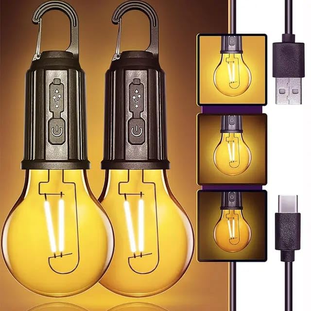 JOYAL 3 Modes LAMP USB Rechargeable Hanging Bulb with Clip Emergency Lamp, Camping Unbreakable Light for Camping, Fishing Pack of 1 (B0CYHCMVDY) Amazon Price History, Amazon Price Tracker