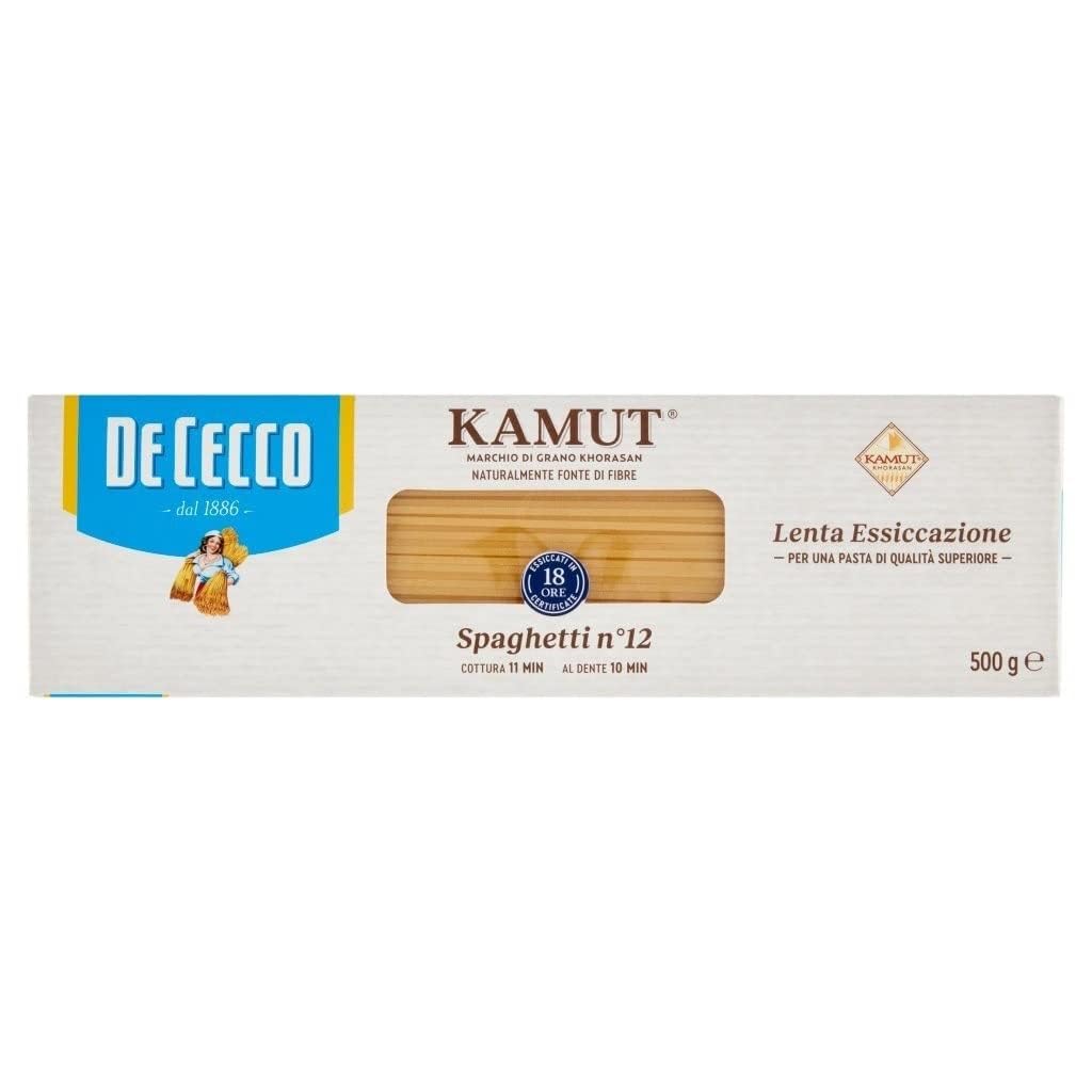 10x De Cecco nudeln Pasta Spaghetti N. 12 Kamut Marke von Khorasan-Weizen 500g + Italian Gourmet polpa 400g