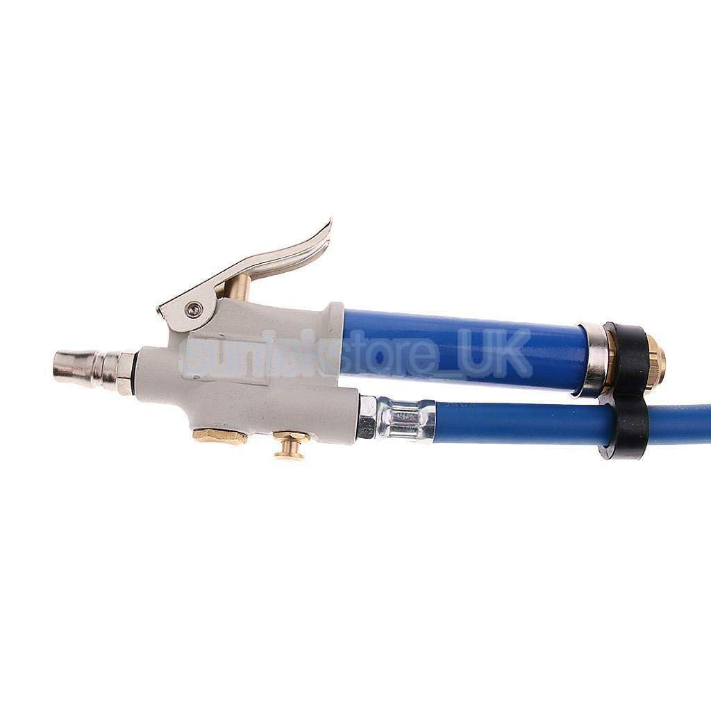 WADFOW Auto Tire Inflator/Deflator Air Pressure Gauge: Rubber Hose, 2-1/2 In. Dial Gauge With Straight Brass Lock-on Chuck WGA2675 - The Home Depot