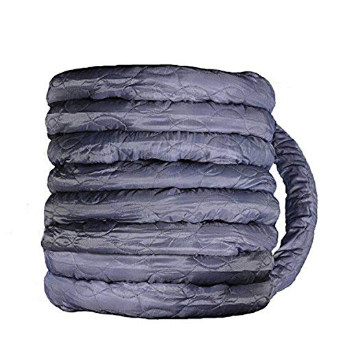 Nadair Central Vacuum Hose Cover - 30ft - Paded Machine Washable Universal Cover, Grey, ACCHO-COV30ZIP-OVO, 30ft by OVO - Used condition - CA$21.51