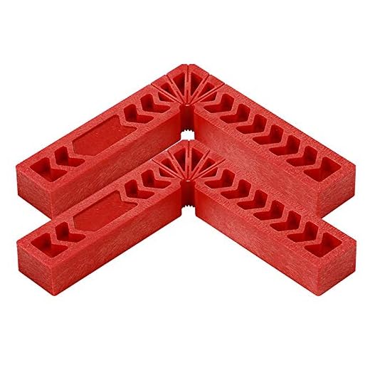 6 Inch Positioning Squares, Woodworking Tool, Positioning Metric Marking Gauge, 90 Degree Corner Clamp Angle Ruler,Carpentry Squares for Picture Frames, Boxes, Cabinets or Drawers, Set of 2