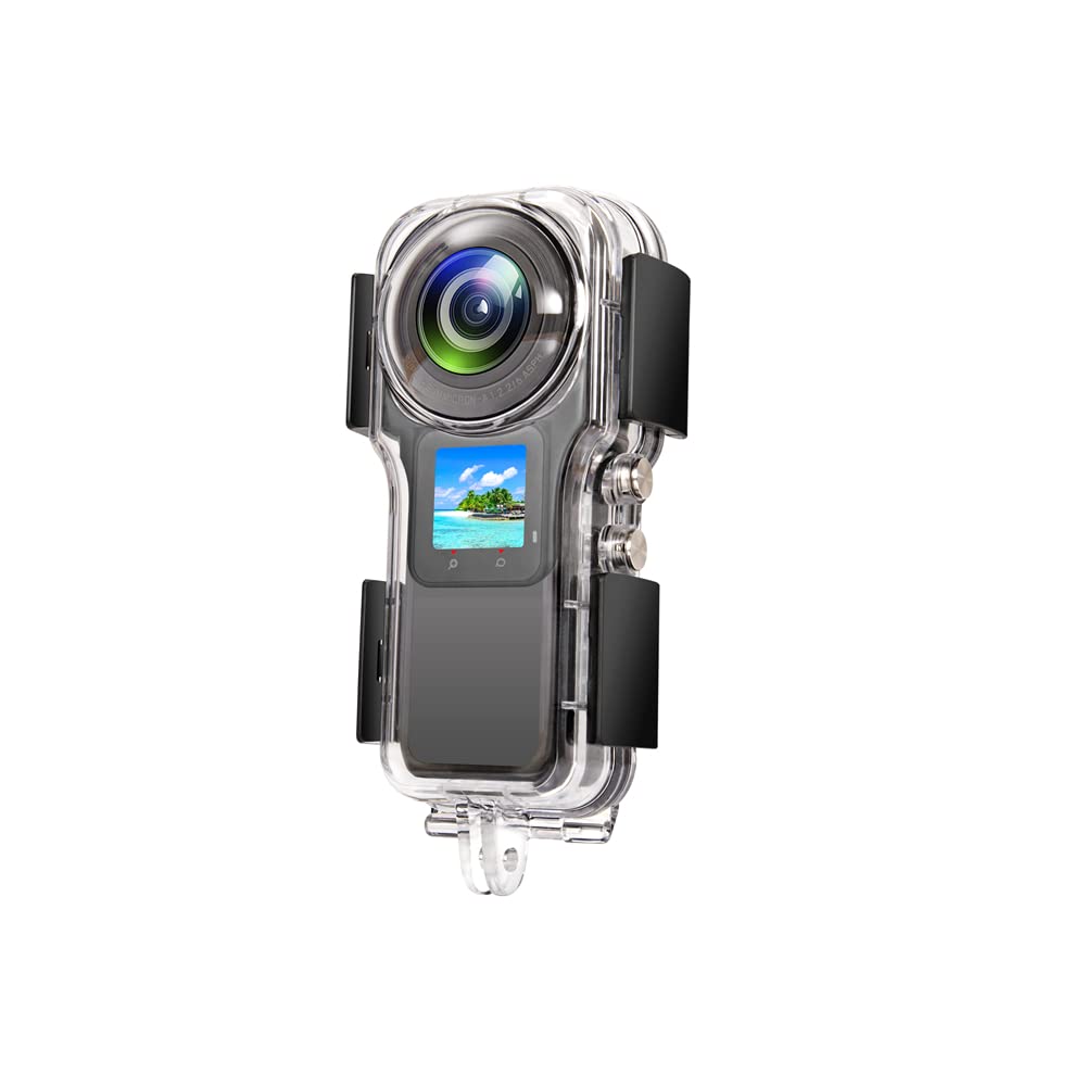 Funda Carcasa Impermeable para Insta360 One RS, Carcasa Protectora de Buceo de 40M, Funda Protectora Impermeable Subacuática para Cámara de Acción