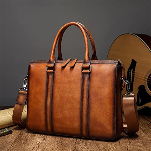 Briefcase Male Layer Cowhide Crossbody Bag Large Capacity Business Travel Handbag Multifunctional2