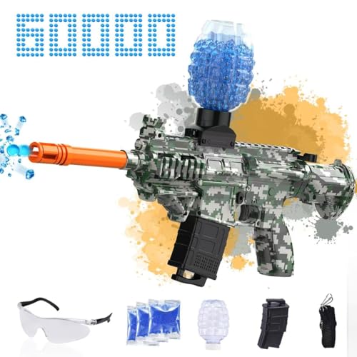 Electric Gel Ball Blaster Toys-Eco-Friendly Splatter Ball Blaster,Automatic Outdoor Games Toys for Activities Team Game(Green)