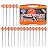 Blue Diamond Heavy Duty Tent Pegs - 20 Pack Hard Ground Tent Pegs, Camping Pegs for Awnings, Gazebos, Outdoor Use - Galvanized Steel (Carry Case)