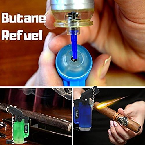 20Pack Angle Eagle Jet Flame Butane Torch Lighter Refillable Windproof & Bonus Lighter