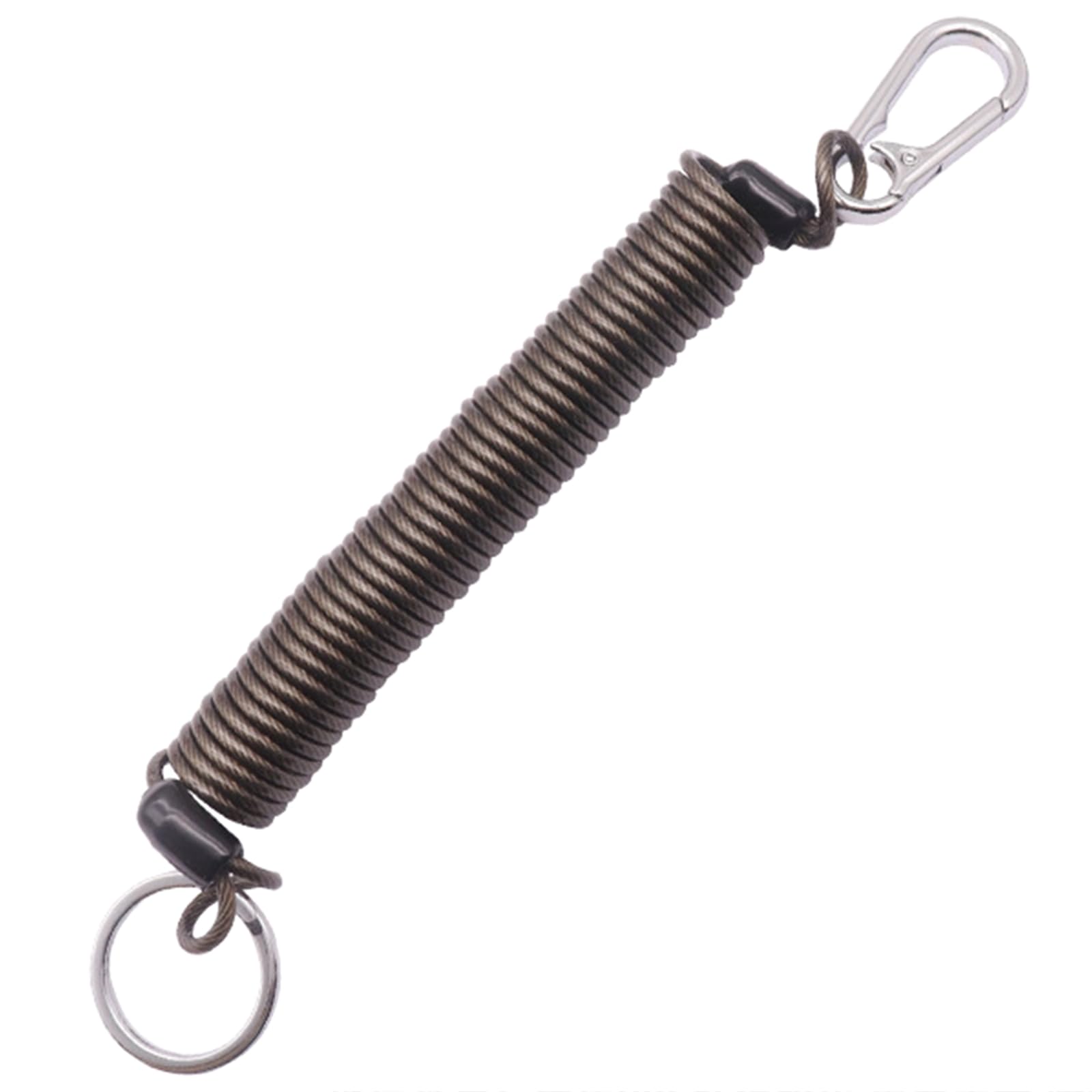 Spring Keychain, Elastic Spiral Keyring, Retractable Spring Coil, Elastic Keychain, Retractable Coil Rubber Keychain