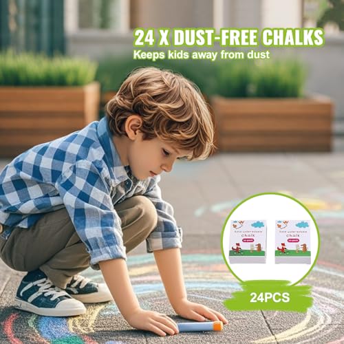 Image of VEVOR Easel Accessory Set, 32 PCS Kid's Art Easel Painting Kit Including Chalks, Dry-Erase Markers & Paper Rolls, Supplies Set for Tabletop Art Easel, Painting Accessories for Toddlers Boys and Girls