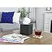 AuldHome Design Galvanized Tissue Box Cover; Square Distressed Farmhouse Vintage Style Decor Tissue Holder