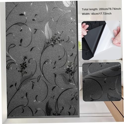 Película Oscurecedora para Ventanas 79x18 Floral PVC miniatura 2
