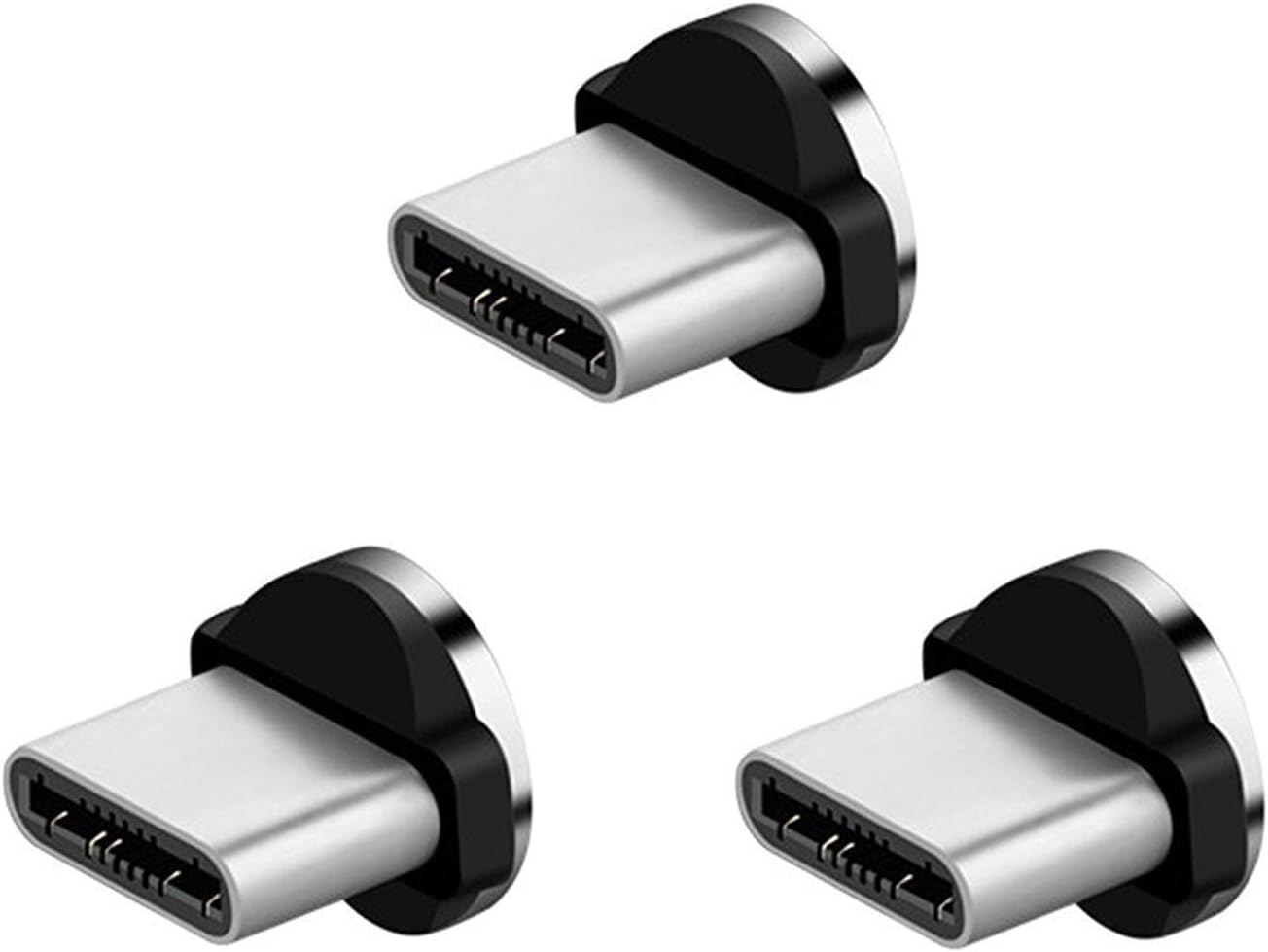 TAiKOOL Magnetic Phone Cable Adapter Connector Tips Head for USB Type C Phone Pad Tablet Devices. (TypeC Port connectors)