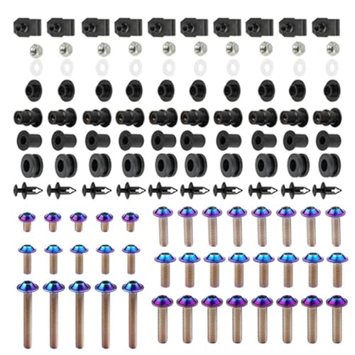 Vis carénage complet ZX6R Kawasaki Ninja boulons clips fixation moto