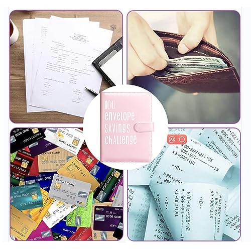 Join the 52-Week 100 Envelope Savings Challenge | Fun Path to Save $5,050 in One Year with Our Budget Binder | Money Organizer for Cash Made Easy with Our Colorful Binders(pink) - Thumbnail 5
