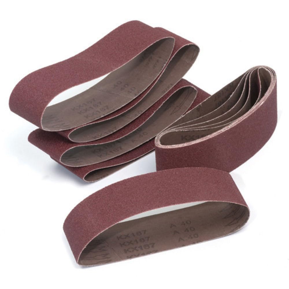 Aluminium Oxide Sanding Belts 76 X 533mm 120 GRIT - PK10