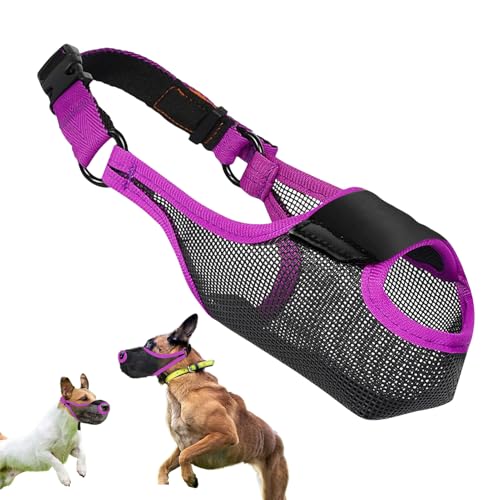 Maulkorb Für Hunde, 2 Stück Maulkorb Für Hunde, Weich, Verstellbare Schlaufe, Atmungsaktiv, Sicherer, Schneller Sitz Für Kleine, Mittelgroße Hunde, Verhindert Beißen, Kauen Und Bellen, S/M/L