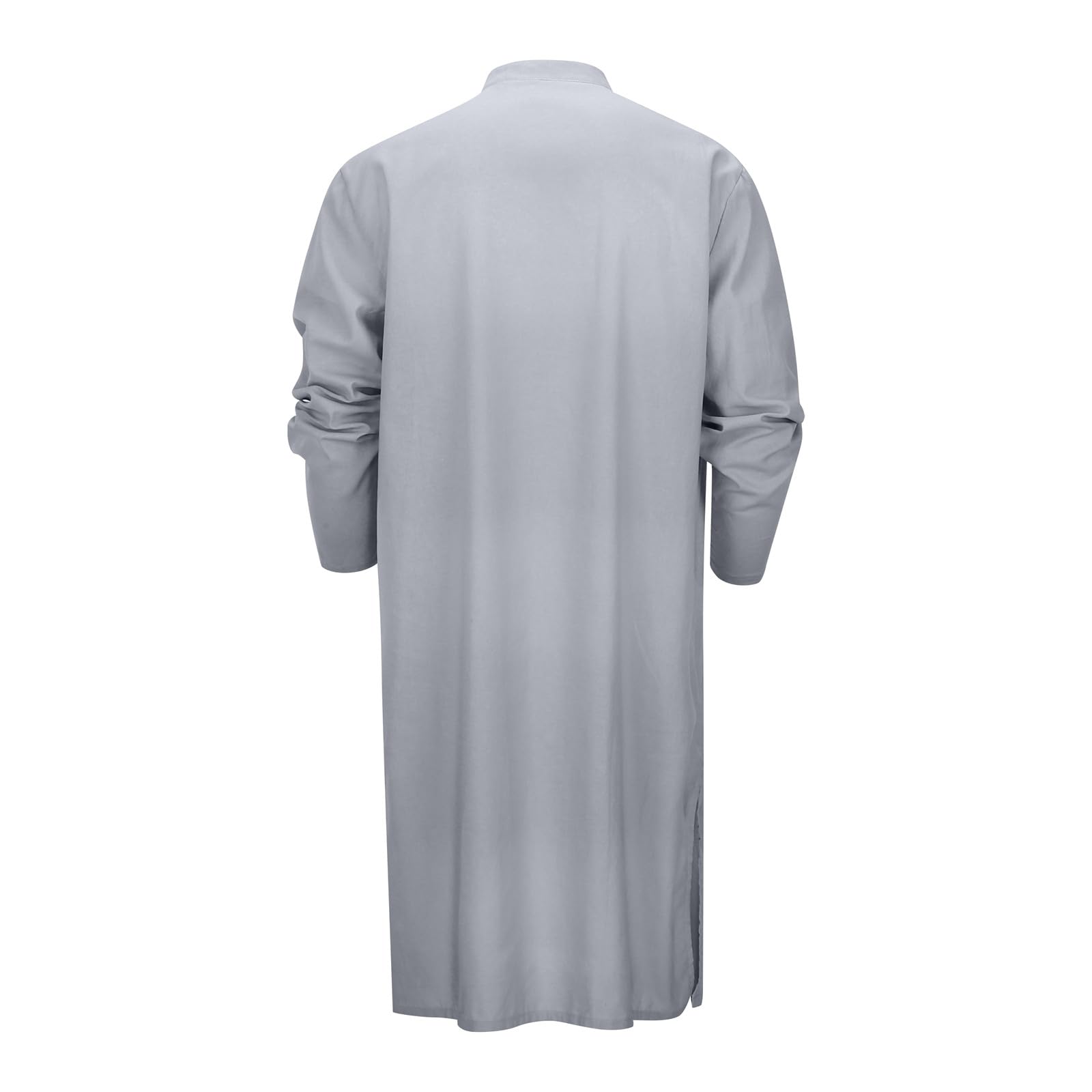 Générique Kurta Homme en Coton et Lin Manches Longues Traditionnel Tunique Indienne pour Méditation et Yoga