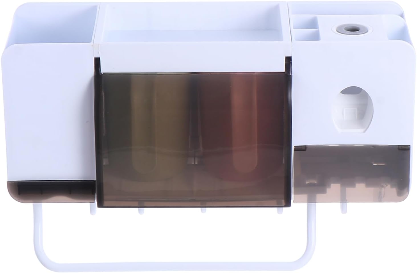 Toothbrush Holder Brush Dispenser Toothpaste Holder Modern Style Rack Multi-Purpose Storage for Bathroom