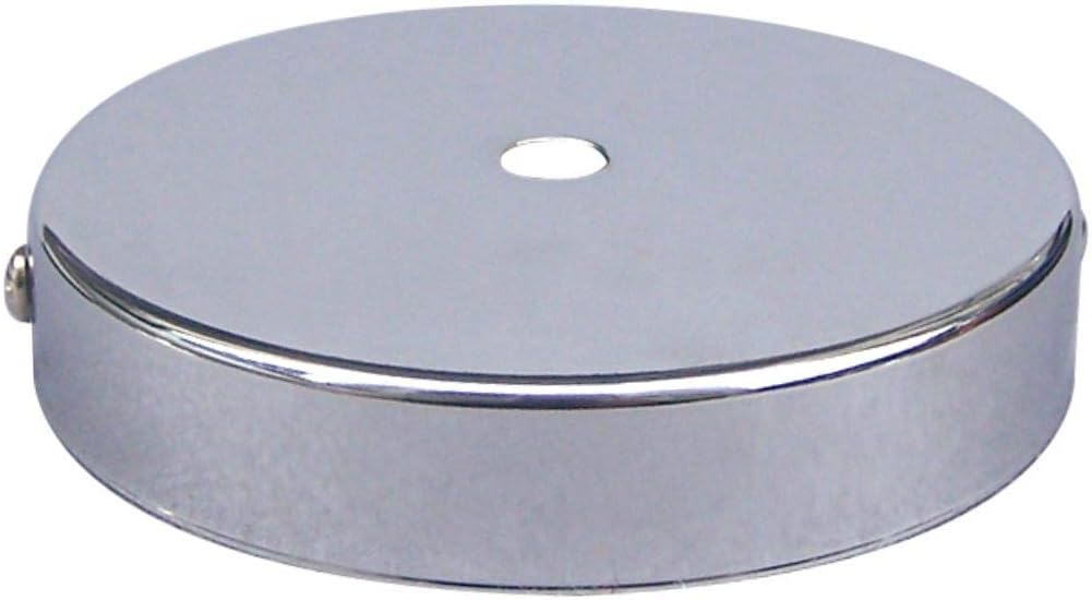 KCO Lighting Canopy Kit Ceiling Plate Lighting Fittings Round Chassis Mount Plates Holder for Chandelier Hanging Light (Chrome)