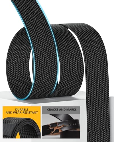 Tactical Belt Nylon Web Work Belt Cuttable No Holes Invisible Adjustable with Automatic Slide Buckle Belt for Waist Clip Fan3