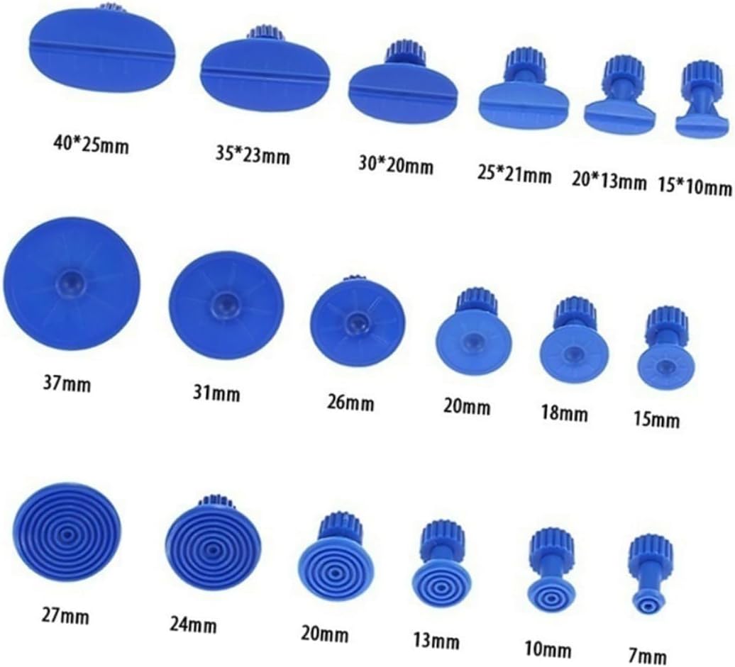 Luxshiny Auto Body Repair Tools 120pcs Rubber Gaskets Dent Repair Kit Paintless Dent Puller Tool