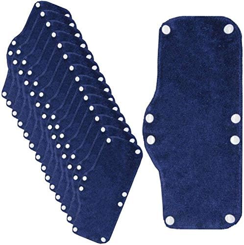 Cotton Washable Hard Hat Sweatband - Reusable Snap-on Liner and Sweat Pads for Helmet Accessories