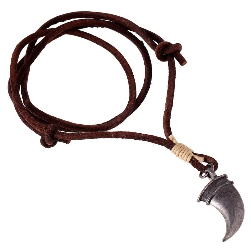 See full amazon price history chart for THE MEN THING WARRIOR TOOTH BROWN - Vintage Alloy Claw Pendant with Adjustable Pure Leather Cord Necklace for Men & Boys THE MEN THING WARRIOR TOOTH BROWN - Vintage Alloy Claw Pendant with Adjustable Pure Leather Cord Necklace for Men & Boys (B0BYZG2DRJ) Amazon Price History, Amazon Price Tracker