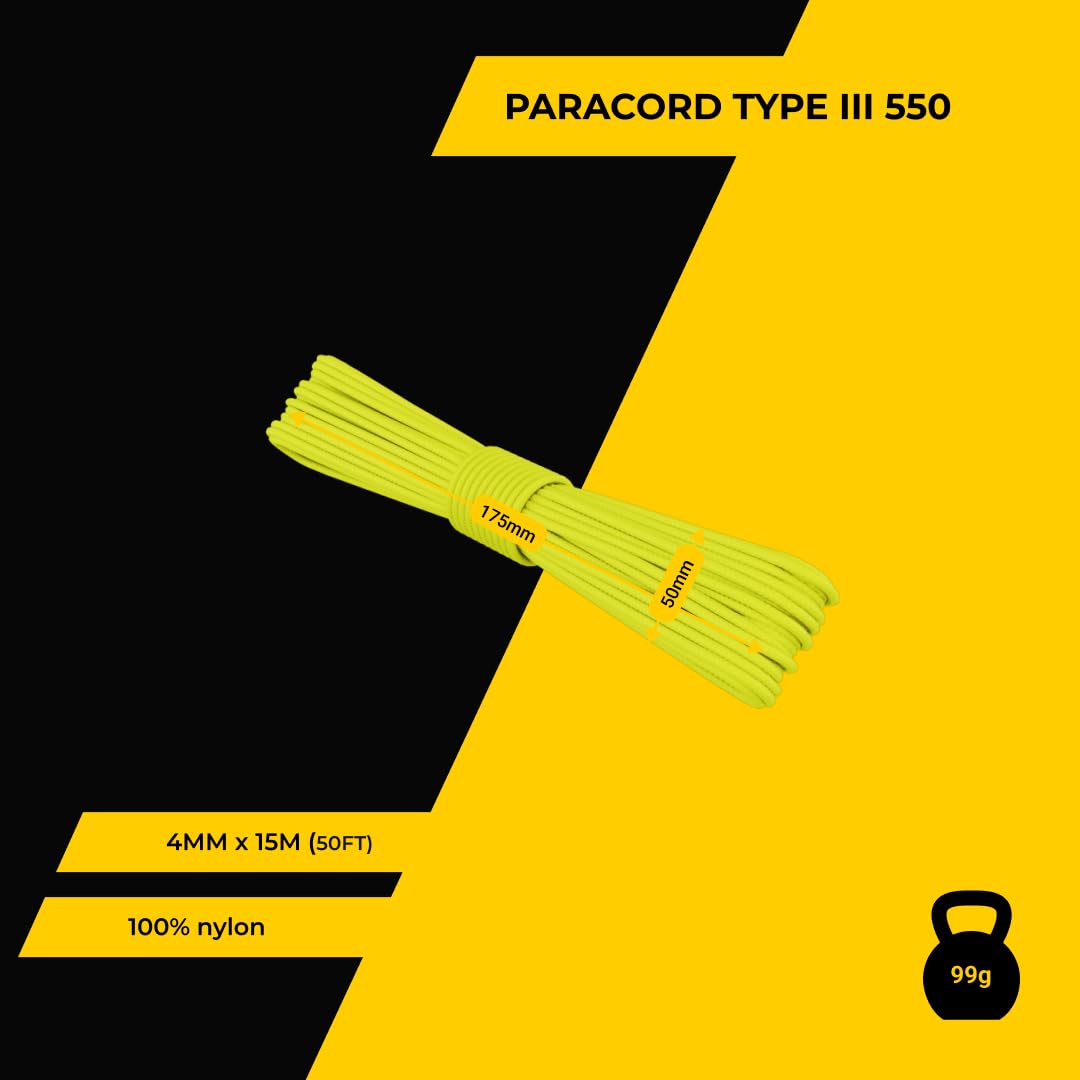 EdcX 2 mm Nylon Paracord 275 (15, 30, 50 and 100 m)- 100% Nylon rope, 3-Strand cord - Image 2