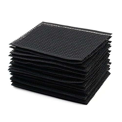 Paquete de 28 almohadillas adhesivas para el cabello con broches fijas sin costuras con cinta mágica con flecos parches para explosión de cabello