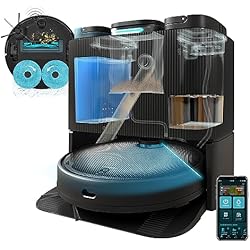 Robot Aspirador Fregadero Xiaomi Cecotec Robot Aspirador y Friegasuelos Conga 11090 Spin Revolution Home&Wash con Base de Autovaciado, Autolimpieza y Secado de Fregonas. Navegación Láser Ultrasónica, Motor de Succión 5000 Pa
