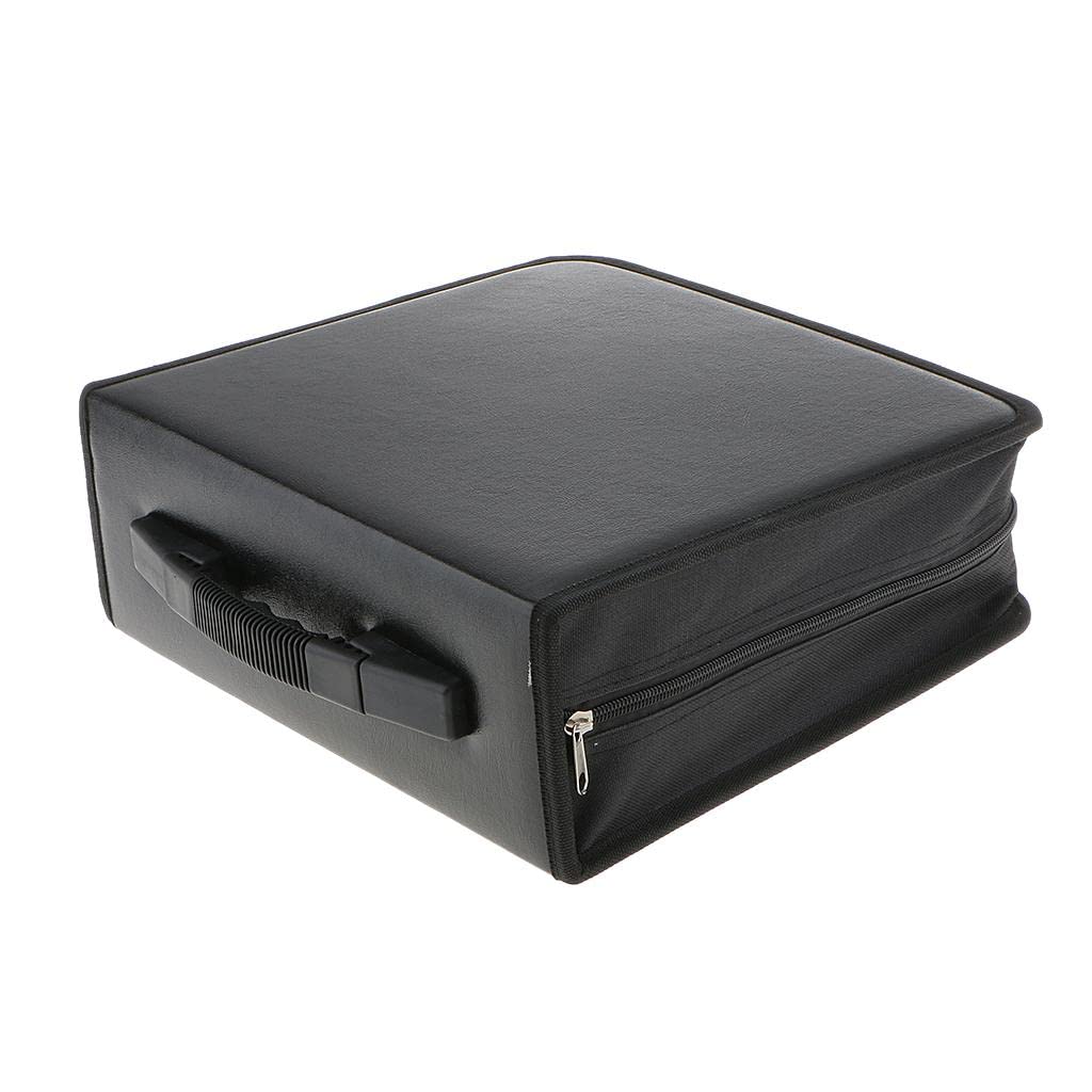 400Disc Cd Holder DVD Case Storage Wallet Vcd Organizer Black Pu Leather Bag-image-43