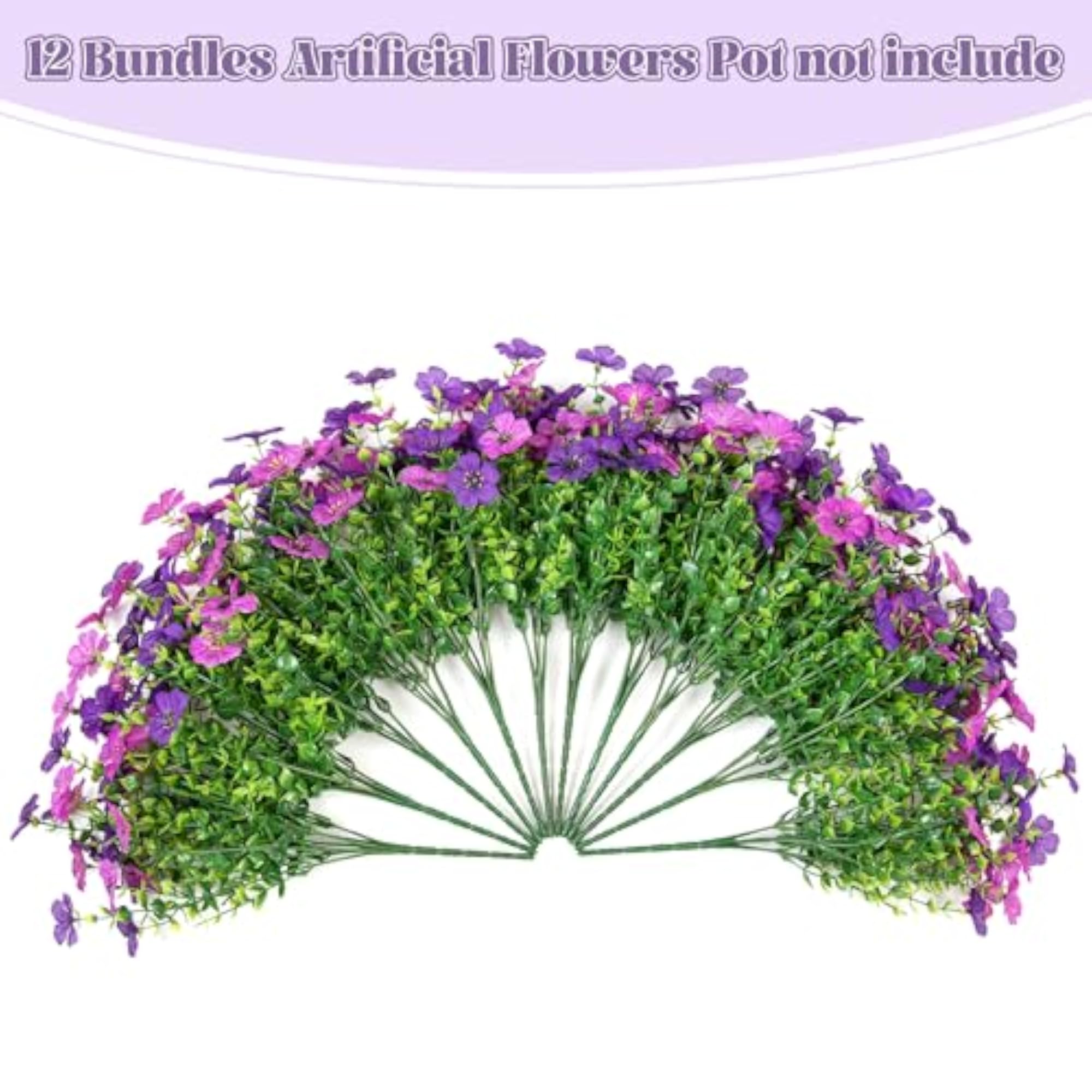 Artificial Fake Mums Flowers for Outdoor Fall Decor