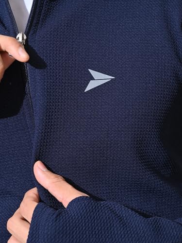 Image of FITINC Sportswear Sunscreen Jacket for Men | Anti-UV Sun Protection, Thumb Hole & CoolRush Tech - Gym, Running & Outdoor Activewear