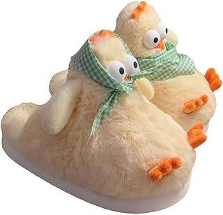 Funny Chicken Plush Slippers for Women Adults Cute Animal slippers