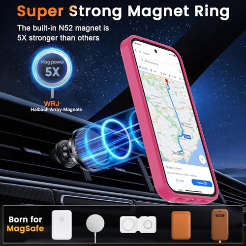 Image of WRJ Magnetic Case for Google Pixel 10a 6.3-Inch,Hot Pink