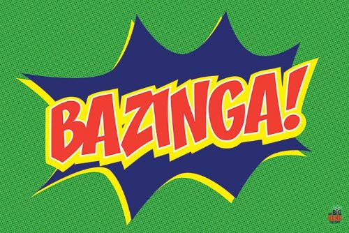 Poster Big Bang Theory Bazinga grande affiche murale de série TV