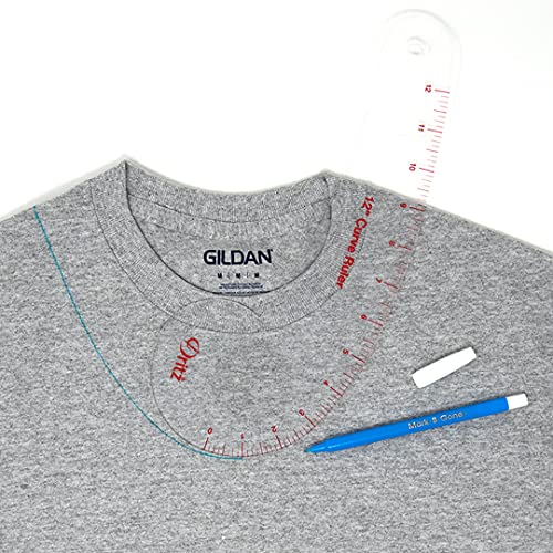 Dritz 12" Pattern Drafting, Clear Curved Ruler #TOP4