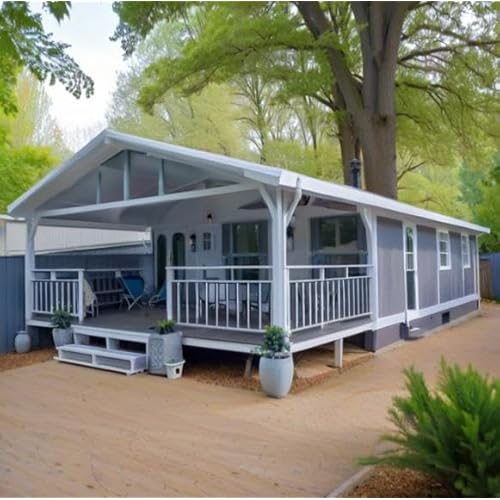 Prefab Tiny Home for Sale–20FT/40FT Expandable Container House with 2–3 Bedrooms,Fully Equipped Modular Tiny Cabin to Live in for Adults,Portable Prefabricated Mobile Home Backyard,Office,Vacation